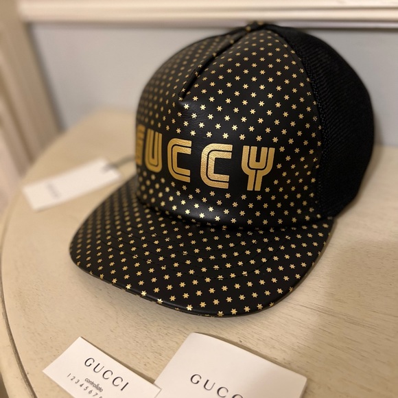 New with tags authentic Gucci leather Baseball Cap. size L - Picture 8 of 15